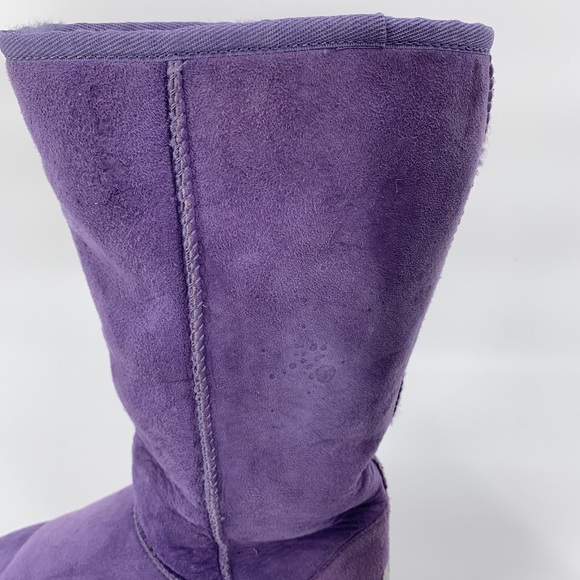 Ugg Classic Tall Purple Sheepskin Boots Size 8 - Picture 4 of 8